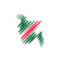 bangladesh country map stylized line border vector icon illustration