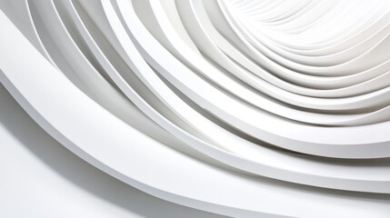 Obraz premium Abstract White Curving Lines