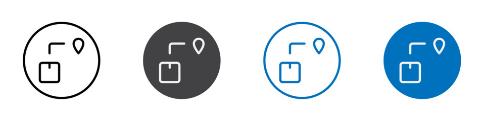 Shipping icon Isolated on white background vector set