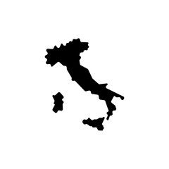 italy country map border vector icon illustration