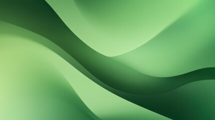 Abstract Green Wave Background