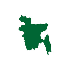bangladesh country map border vector icon illustration