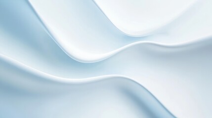 Fototapeta premium Abstract Blue and White Fabric Waves