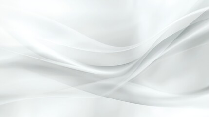 Abstract White Fabric Drape