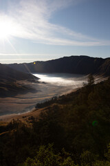 Clouds in the mountains