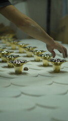 Metal Parts Attached to Marble Decor