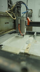 Water Jet Marble Shaping Tool in Action