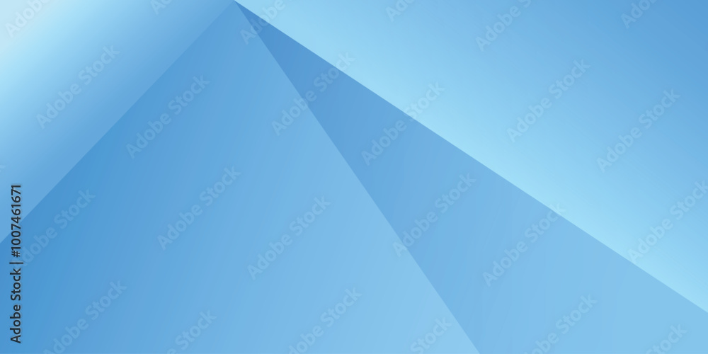 Wall mural light blue abstract background vector illustration with triangle shapes and copy space. suit for bac