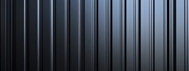  Corrugated black metal texture. Steel roof sheet. Siding panels for the wall. Iron building material for fence. Surface of a cargo container. 