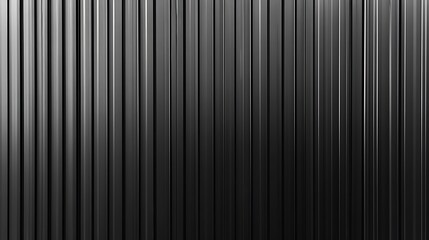 Obraz premium Corrugated black metal texture. Steel roof sheet. Siding panels for the wall. Iron building material for fence. Surface of a cargo container. 