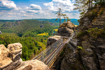 Saxon Switzerland, Bastai Bridge. Mountain view