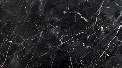 Black Marble Texture with Veins