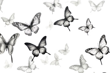 Fototapeta premium PNG Butterflies sketch drawing animal.