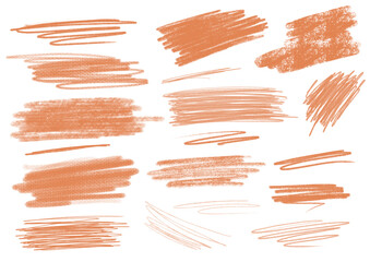 Set de ratures au crayon &agrave; papier