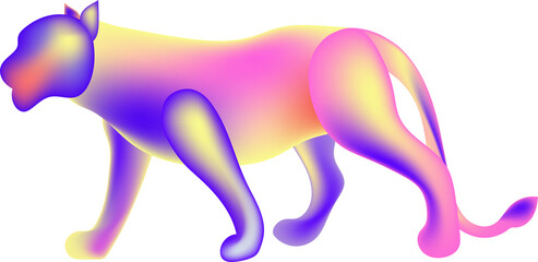 illustration of a feline © MariaFernanda