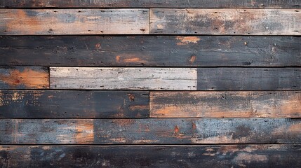 Fototapeta premium Rustic Dark Wooden Planks Background Texture