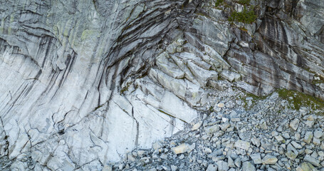 Natural Rocky Cliff Formation in British Columbia, Canada Showcasing Unique Geological Patterns and Textures
