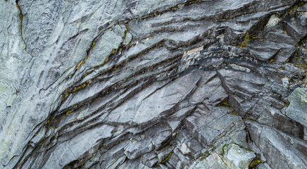 Detailed Close-Up of Rock Formation with Layered Textures in BC, Canada, Showcasing Natural Geology