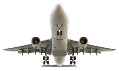 PNG Modern airplane in flight illustration