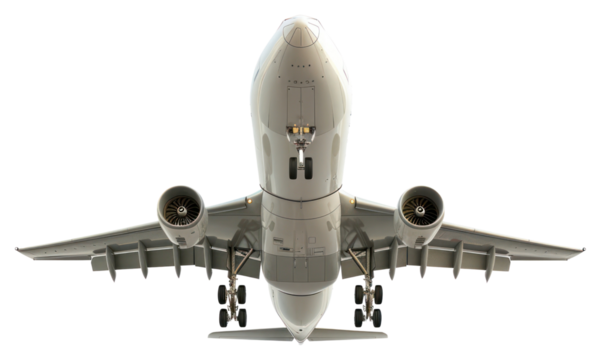 PNG Modern airplane in flight illustration