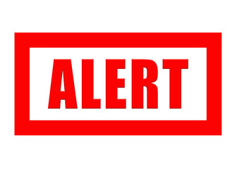 Alert sign. Attention warning attacker alert sign. Technology cyber security protection concept. Vector stock illustration.