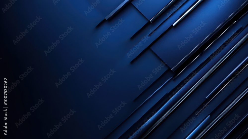Aufkleber abstract blue background with sharp geometric lines, perfect for modern design and digital art proje