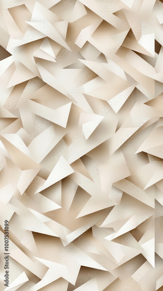 Poster abstract texture of layered paper shapes on a neutral background.