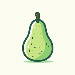 pear isolated on white