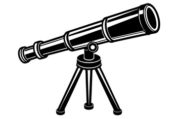  a telescope  silhouette icon