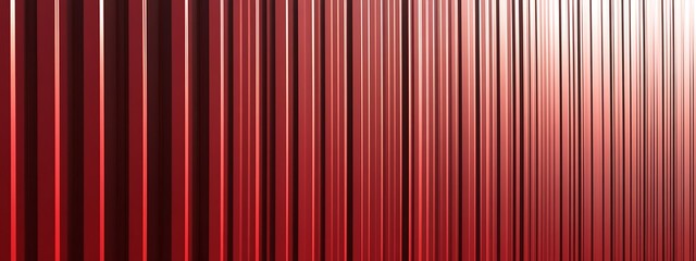  Red corrugated sheet metal. Roof texture background. Steel wall pattern. Container made of iron panels. Ribbed fence for the house used in construction. 