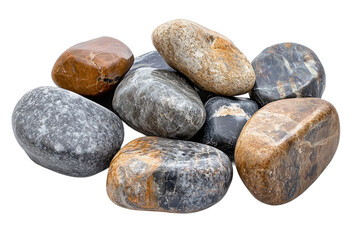 Smooth River Rocks: A Collection of Natural Stones