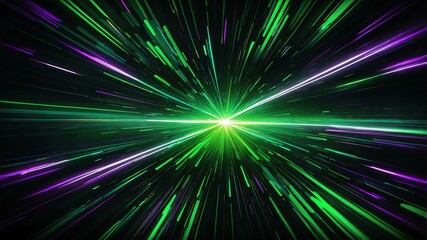 Obraz premium neon green abstract speed ray background, aesthetic finish