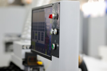 modern industrial touch screen control console