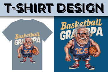 Basketball sport university league championship illustration t-shirt design 