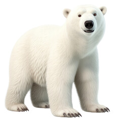 Fototapeta premium PNG Polar bear wildlife mammal animal.