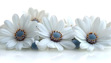 Obraz premium a group of white flowers