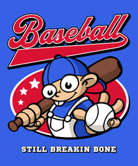 Still Breakin Bone Cartoon Illustration Design