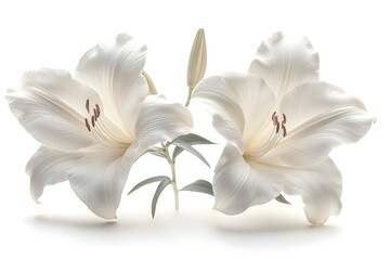 Obraz premium a group of white flowers