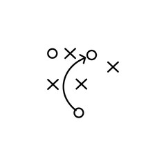 Simple strategy line icon. Stroke pictogram. Vector illustration isolated on a white background. Premium quality symbol. Vector sign for mobile app and web