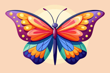 collection of monarch butterflies vector art illustration