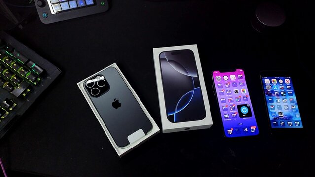 Unboxing the Latest iPhone 16 Pro: Apple's Premium Smartphone with Advanced Triple Camera and Sleek Black Design