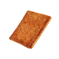 Biscuit cracker with beef floss flavor. isolated on white background. 
