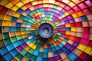 Abstract Geometric Circle Design with Vibrant Colors and Modern Aesthetic for Creative Projects