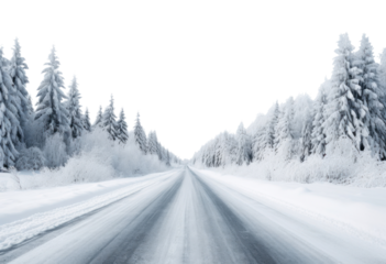PNG Aesthetic snowy road landscape outdoors highway.