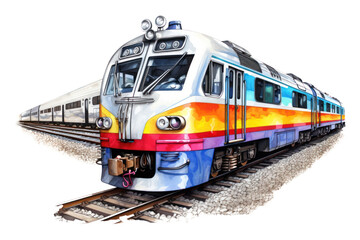 Obraz premium PNG Train locomotive vehicle railway.
