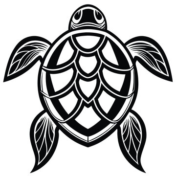 recommend clip art: Turtle marine animal icon. Sea turtle silhouette. vector illustration on a white background