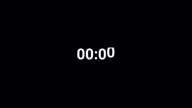 Sliding countdown timer five seconds animation from 5 to 0 seconds, Sliding 5 seconds countdown, Countdown timer, Countdown video