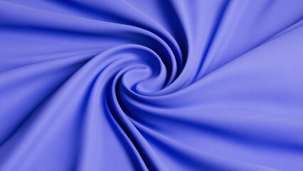 3D Rendering of Smooth Blue Silk Fabric Texture Background