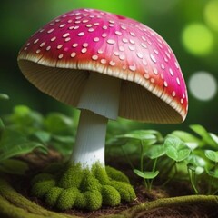 A mushroom in the garden