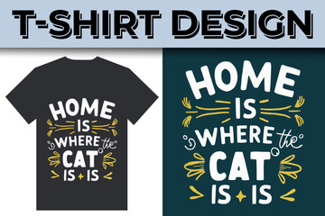 cat lover best quotes typography  illustration t-shirt design
